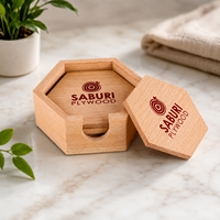 Vente en gros de sous-verres artisanaux en bois de pin de qualité supérieure pour table basse, support de tasse à thé, sous-verres avec support de sous-verre en bois