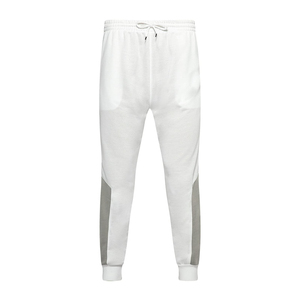 Conjunto Deportivo para Hombre con Capucha y Bloques de Color Blanco y Gris, Sudadera con Cremallera Completa y Pantalones, Ropa Casual de Otoño con Bolsillos Laterales - Product Image 4