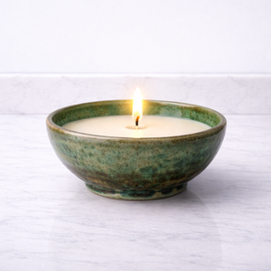 Sage Calm Ceramic Candle Vessel Wide Bowl Thick Durable Heat Resistant Smooth Matte Glaze Single Wick Elegant Home Decor - Product Image 3