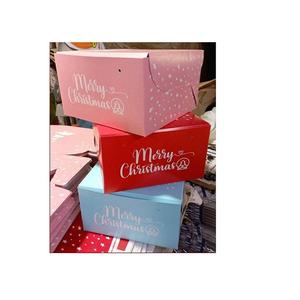 กล่องเค้กคริสต์มาสทรงสี่เหลี่ยมสำหรับร้านเบเกอรี่ กล่องเค้กธีมคริสต์มาสในราคาที่ดีที่สุดจากผู้ส่งออก - Product Image 4