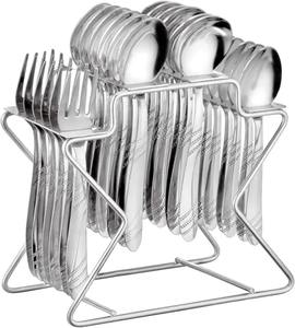 Juego de Cubiertos de Acero Inoxidable Premium, Tenedor, Cuchara, Cuchillo, Vajilla Elegante y Duradera para Cocina, Comedor, Hogar y Restaurante - Product Image 1