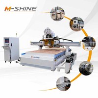 Centro de Anidamiento CNC ATC Multifuncional para Puertas de Madera MS50-1530, Router CNC ATC con Carga y Descarga Automática