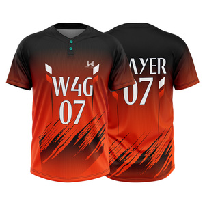 Uniformes de Béisbol Personalizados, Camisetas de Alta Calidad Impresas en Tela 100% Poliéster, Transpirables y de Secado Rápido para Béisbol y Sóftbol - Product Image 3