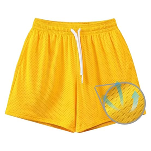 Pantalones Cortos de Malla Fácil de Poner para Hombre, Estilo Relajado con Tela Ventilada para Clima Cálido, Pantalones Cortos de Trabajo - Product Image 6