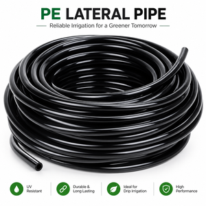 Tubería lateral ciega de PE de 16 mm de primera calidad, estabilizada contra rayos UV, con garantía de 9-12 años para kit de sistemas de riego por goteo, de exportador. - Product Image 1