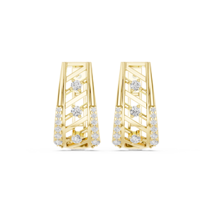 Just For You Jewels Pendientes colgantes de eslabones chapados en oro de 14 quilates - Product Image 5