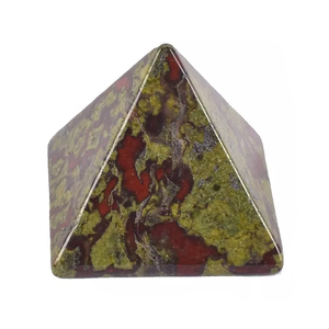 Pyramide de cristal de haute qualité en jaspe Dragon Bloodstone, pierre naturelle, pierre précieuse, pyramide de cristal de guérison - Product Image 1