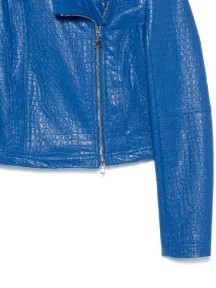Factory Direct <b>Women</b> Croco Skin Embossed Leather Moto <b>Jacket</b> Genuine Cowskin Crocodile Print Ladies Luxury Coat Custom Size - Product Image 4