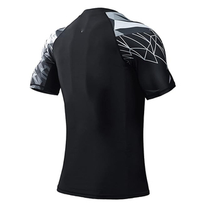 OEM Men Rash Guard T <b>Shirt</b> <b>Compression</b> Short Sleeve Swim <b>Shirt</b> UV Protection Custom Logo Bulk Supply - Product Image 4