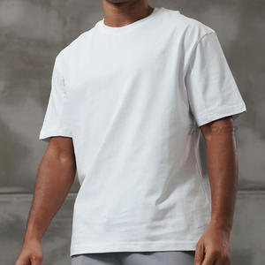 Camisetas Personalizadas de Gran Tamaño para Hombre, 100% Algodón Tejido, Estilo Urbano, con Impresión de Logotipo Personalizado, Antiarrugas y Ecológicas - Product Image 1