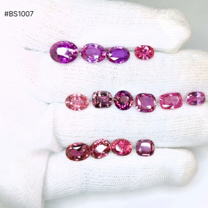 Saphir rose véritable de qualité supérieure, provenant de Madagascar, chauffé, taille libre, rose vibrant, lot de 14 pierres, 32,69 ct, pierres précieuses en vrac de haute qualité - Product Image 1