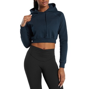 Conjunto Deportivo de Otoño Invierno con Diseño Sexy Personalizado, Sudadera Corta y Pantalones Deportivos para Mujer - Product Image 1