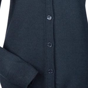Custom <b>Navy</b> Blue Embroidered <b>Cardigan</b> Sweater for Teen Girls and Moms Matching Mother Daughter Knitwear Button Front Long Sleeve - Product Image 6