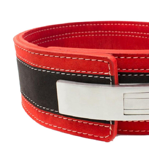 Cinturón de Levantamiento de Pesas Unisex Ajustable Antideslizante de Cuero Vacuno al por Mayor para Entrenamiento de Gimnasio y Fisicoculturismo con Cierre de Palanca - Product Image 4