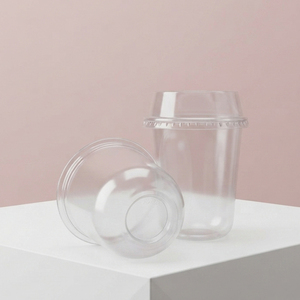 Wholesale Disposable 12oz-24oz PET PP Clear Beverage <b>Plastic</b> <b>Cups</b> for Cold <b>Drinks</b> Milk Tea Takeaway - Product Image 1