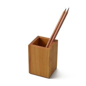 Elegant Handmade Wooden Pen Holder – Natural Wood Desk Organizer for Pens, Pencils, Markers & Office Accessories - Product Image 3