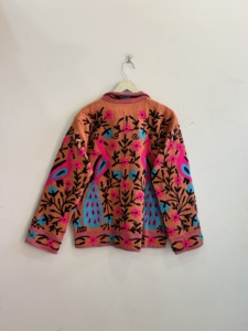 Bohemian Indian Embroidered <b>Jackets</b> For <b>Women</b> Breathable Cotton <b>Jacket</b> - Product Image 6
