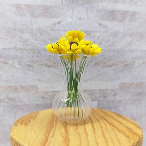 Miniature 1:12 Scale Clear Glass Vase <b>Ornament</b> for Decoration - Product Image 4