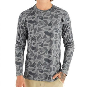 Chemise de pêche à manches longues de haute qualité UPF 50, séchage rapide, tissu super doux, impression par transfert thermique pour adultes - Product Image 5