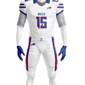 Uniforme de Fútbol Americano Personalizado de Primera Calidad, 100% Poliéster, Diseño por Sublimación, Crea tu Propio Conjunto de Camisetas de Equipo, MOQ Bajo, OEM - Product Image 4