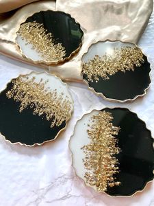 Resin <b>Epoxy</b> coaster Supply Handmade Resin Tea Coaster for Hotel and Restaurant Use From India Manufacturer - Product Image 4