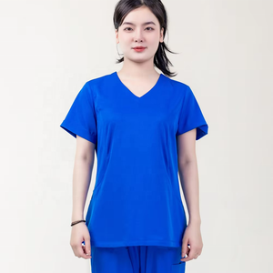 Uniform Hospital Medical <b>Scrubs</b> Shirt Anti-wrinkle & Good Stretch for Women & Men Verified Manufacturer <b>Clothes</b> - ODM/OEM - Product Image 4