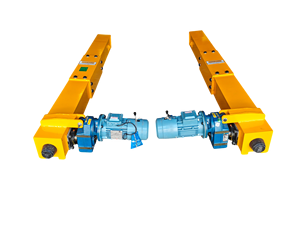 Carro final de grúa monoviga de 5 toneladas, tipo europeo, de 17 m de alcance, con caja de cambios Elecon, motor ABB y freno de CC - Product Image 4