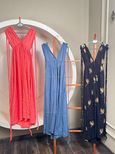 Élégante Robe Longue de Soirée Sexy Dos Nu Croisé à Col Nu Fendue Haut Fluide avec Ceinture à Nouer pour Femme - Product Image 5