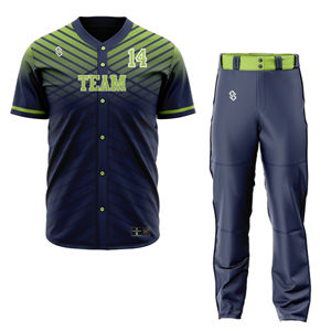 Uniforme de Béisbol para Hombre, Tela Transpirable, Conjunto de Jersey y Pantalones, Manga Larga, Uniforme de Béisbol Transpirable - Product Image 5