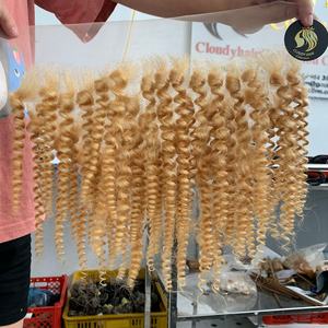 Cabello humano crudo sin procesar 613 Encaje frontal Rubio Cutícula cruda Cabello alineado Encaje transparente HD - Product Image 6