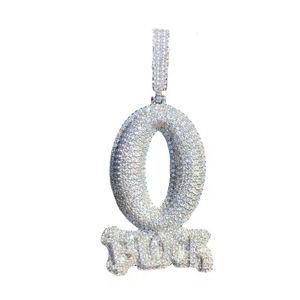 Pendentif Lettre O Personnalisé Plaqué Or 18K Style Hip Hop Unisexe pour Usage Quotidien - Product Image 5
