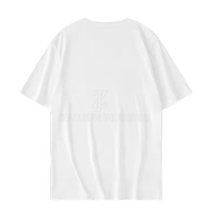T-shirt brodé en coton léger et respirant, prix de gros, pour la collection mode décontractée d'été - Product Image 2