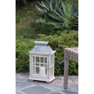 Soporte de linterna de huracán de madera, elegante linterna de Vela decorativa para interiores y exteriores para el hogar, jardín, boda - Product Image 6