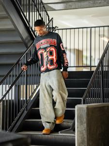 T-shirt imprimé DTF, vêtements de rue, tissu épais 300 GSM, pour la mode hivernale, t-shirts pour hommes - Product Image 2