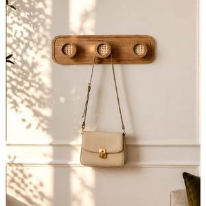 Modern Wooden <b>Key</b> Holder Wall Rack with Multiple Hooks for House <b>Keys</b> Mail Storage Entryway Home Decor Organizer - Product Image 5
