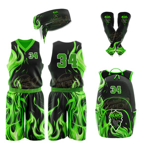 Tenue de club de basketball personnalisée, vêtements de terrain, accessoires pour joueurs, vente en gros, basketball personnalisé, 100% polyester camouflage - Product Image 1