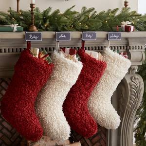 Soporte de metal personalizado para calcetines de Navidad con placa de nombre, gancho para chimenea, colgador de calcetines de Navidad personalizado, decoración navideña para el hogar - Product Image 1