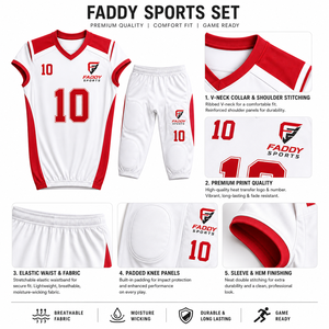 Ensemble d'uniformes de football américain sublimés sur mesure, maillot de football professionnel respirant et pantalon rembourré pour les jeunes et les adultes - Product Image 4