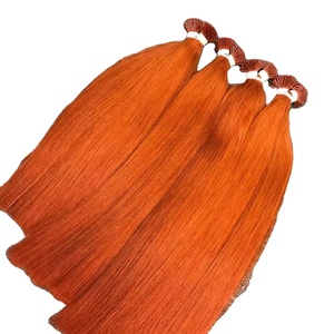 I-Tips Extensions de cheveux humains Couleur chaude Briquet Orange Grand Stock Qualité supérieure Prix d'usine Facile à manipuler - Product Image 1
