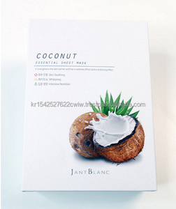 แผ่นมาสก์มะพร้าว jant Blanc ขนาด25มล. x 10ea เปล่งประกายพร้อมด้วยหน้ากากเพิ่มความชุ่มชื้นที่ผลิตในประเทศเกาหลี - Product Image 1