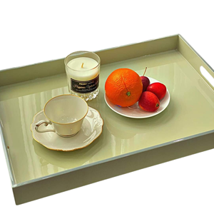 ถาดตกแต่งลายสแกลลอปสไตล์นอร์ดิกเคลือบเงาคุณภาพสูงสำหรับเก็บเครื่องประดับและเครื่องสำอาง - Product Image 4