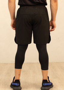 Shorts Awrah Confortables à Coupe Ample avec Ceinture Élastique Couvrante – Mode Pudique pour Femme, Look Sportif, Tissu Durable - Product Image 3