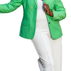 AKA Green Blazer de mode pour femme avec poches, Automne Hiver, Haut de gamme, Vente en gros, Personnalisé, Fabricant et Fournisseur OEM/ODM grec - Product Image 3