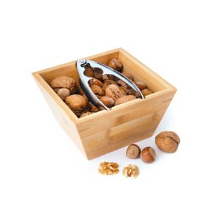Ciotola in bambù Excelsa con schiaccianoci 16,5x9x16,5 cm naturale - Product Image 2
