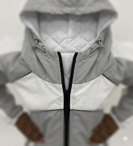 High Quality Custom Color Block Windbreaker Tracksuit Nylon Jacket and Shorts <b>Set</b> for Men Streetwear Sportswear Outfit - Product Image 6