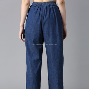 Nardon Apparel – Pantalon décontracté à jambe large, couleur unie, respirant, avec cordon de serrage et taille élastique – Collection Printemps-Été 2025 - Product Image 2