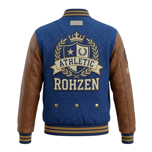 High Quality ODM OEM Customized College <b>Baseball</b> Varsity <b>Jacket</b> <b>Men</b>’s Fleece Letterman Bomber Coat Custom Outerwear - Product Image 3