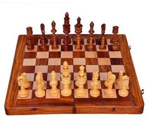 Jeu d'échecs professionnel en bois de qualité tournoi |   Grands pions d'échecs Staunton lestés avec des reines supplémentaires, jeu d'échecs en bois massif - Product Image 6