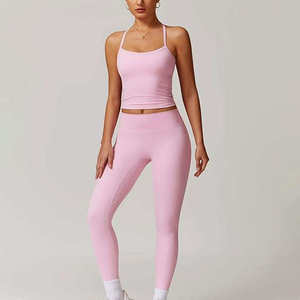 Conjunto de Yoga Moderno para Mujer, Sujetador Deportivo Cómodo y Leggings para Entrenamiento, Ropa Deportiva para el Día a Día, Conjunto Completo de Yoga para Mujer - Product Image 1