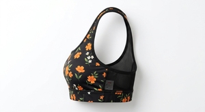 Soutien-gorge de sport à imprimé floral pour femme, maintien moyen, respirant, pour yoga, gym, MMA, boxe, vêtements de sport personnalisés par sublimation - Product Image 2